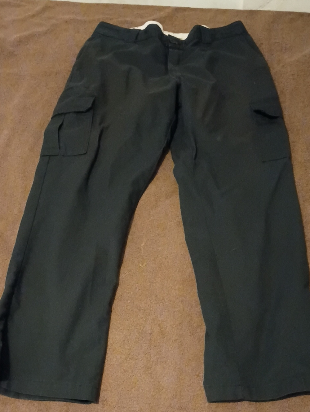 Dickies Black Men's Cargo Work Pants with Flap Pockets